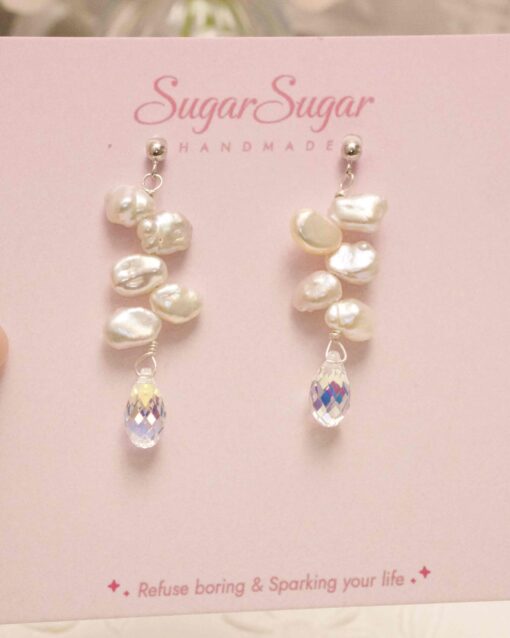Crystal Petal Glow Studs